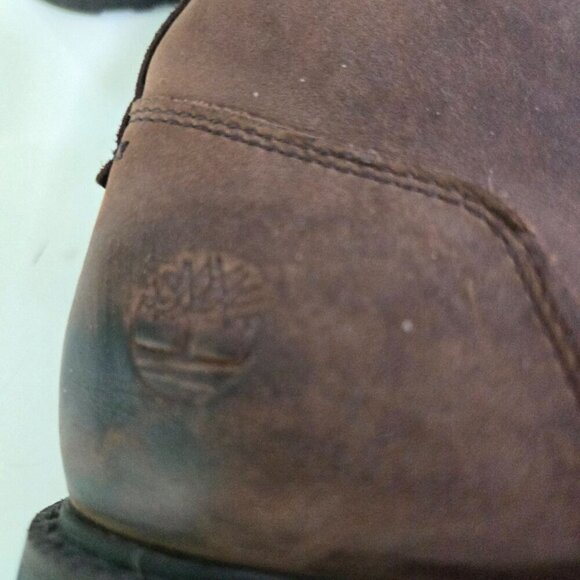 Timberland Defender Repellent Ankle Boots Brown Leather Lace Up Size 10